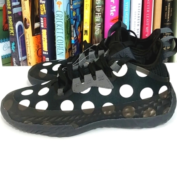 JAMES HARDEN VOLUME 5 FUTURENATURAL BLACK WHITE POLKA DOT SNEAKERS SIZE 4.5 NWT - Picture 5 of 10